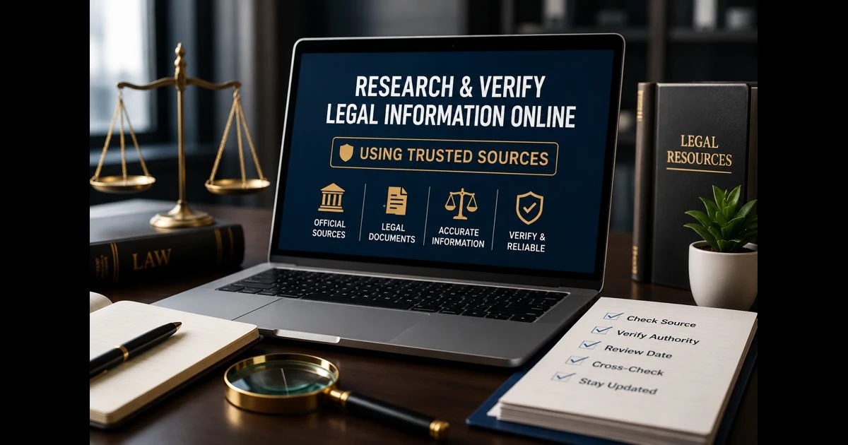 Research and Verify Legal Information Online