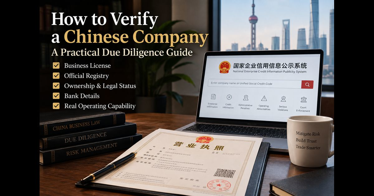 how to verify a Chinese company