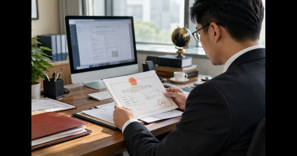 Chinese business license explained
